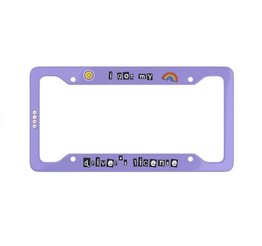 "Sour" License Plate Frame