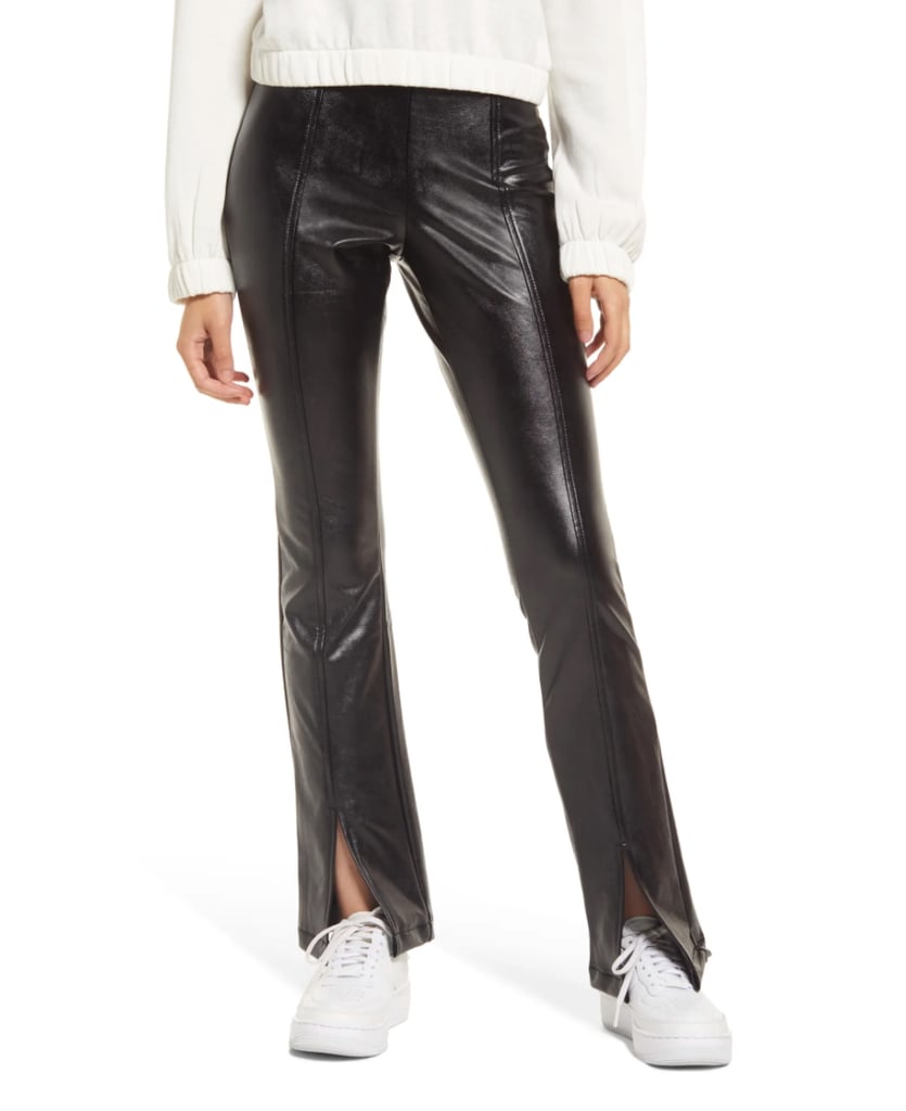 Luxe Leather: BP. Faux Leather Flare Leggings | Best Nordstrom Fall ...