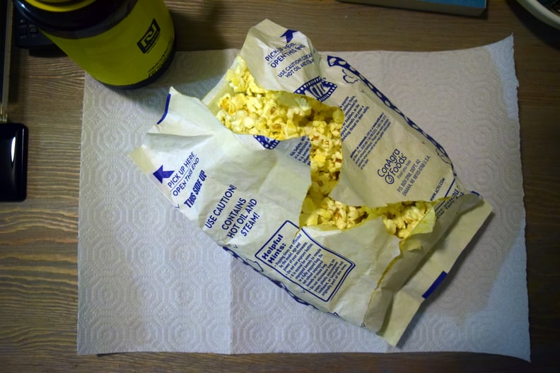 Eating Popcorn From a Bag