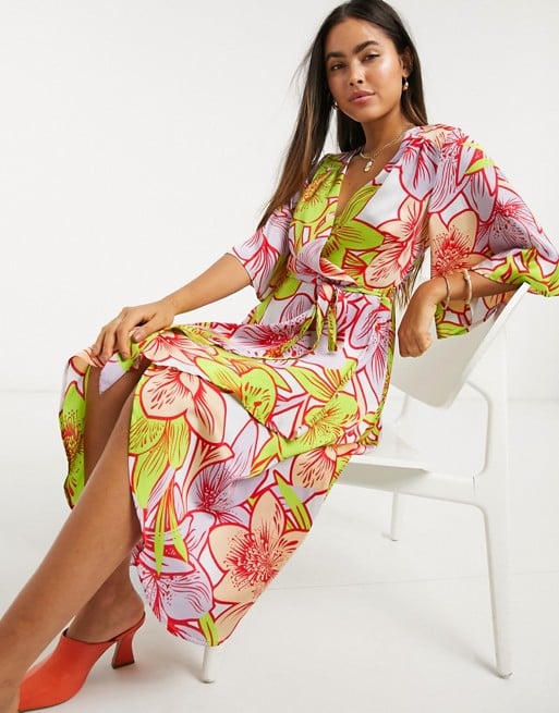 Liquorish Midi Wrap Dress