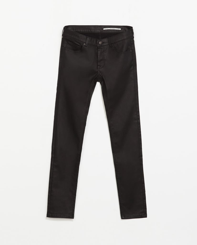 Zara coated trousers ($70)