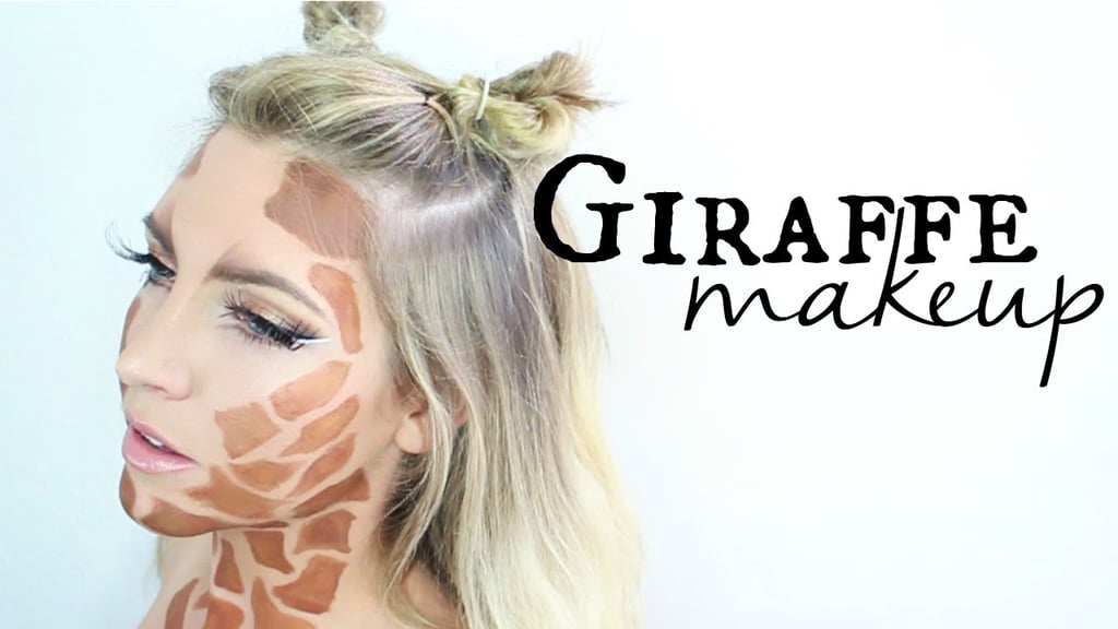 Easy Giraffe Halloween Makeup