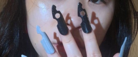 Swiss Cheese Nails Instagram Trend