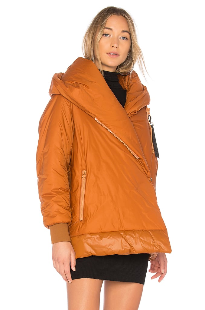 A pumpkin spice puffer like this Bacon Big Blanket 78 Jacket ($394) will look and feel delicious all season long.
