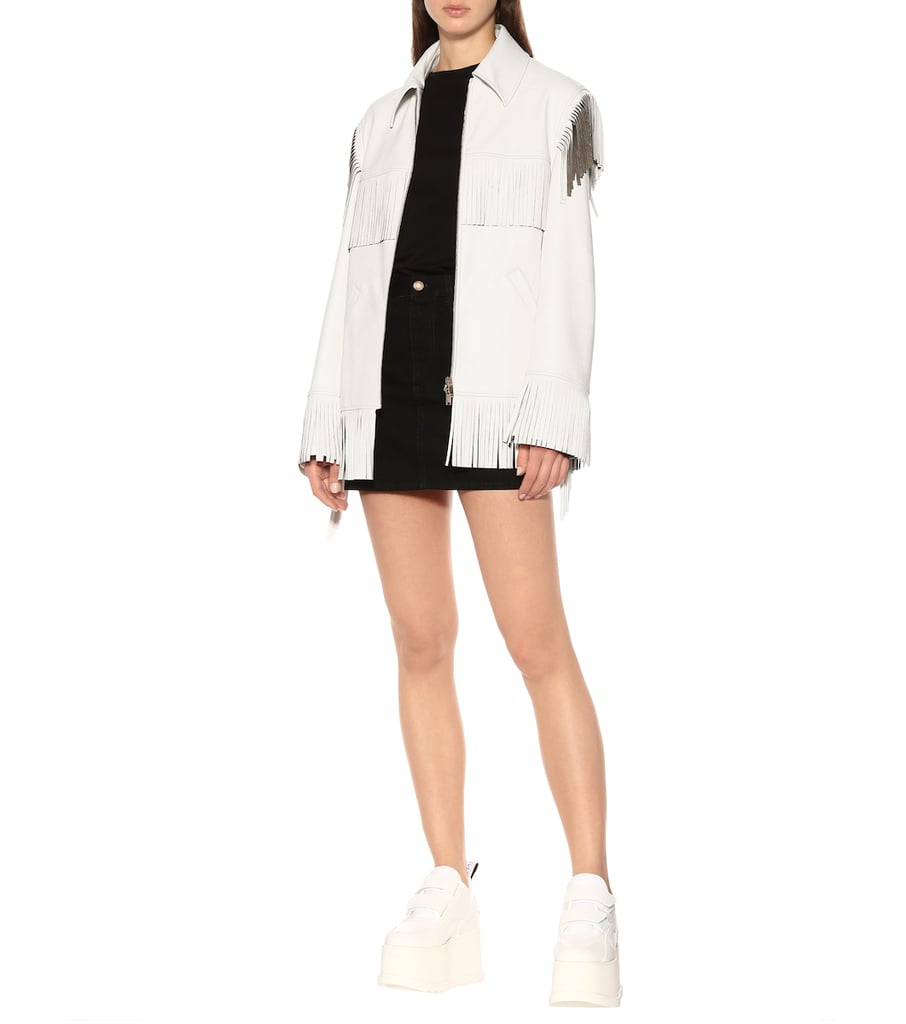 Stella McCartney Fringed Faux-Leather Jacket