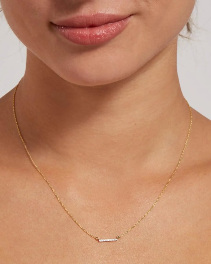 A Real Gold Necklace Gold Diamond Bar Necklace Best Gold Necklaces