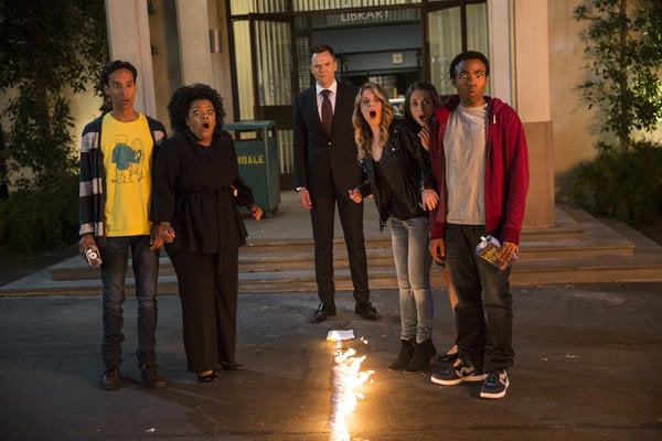 Danny Pudi, Yvette Nicole Brown, Joel McHale, Gillian Jacobs, Alison Brie, and Donald Glover reprise their roles on Community.