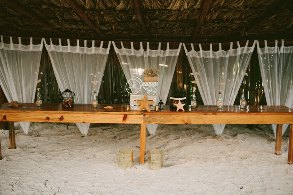 Tulum Mexico Beach Wedding