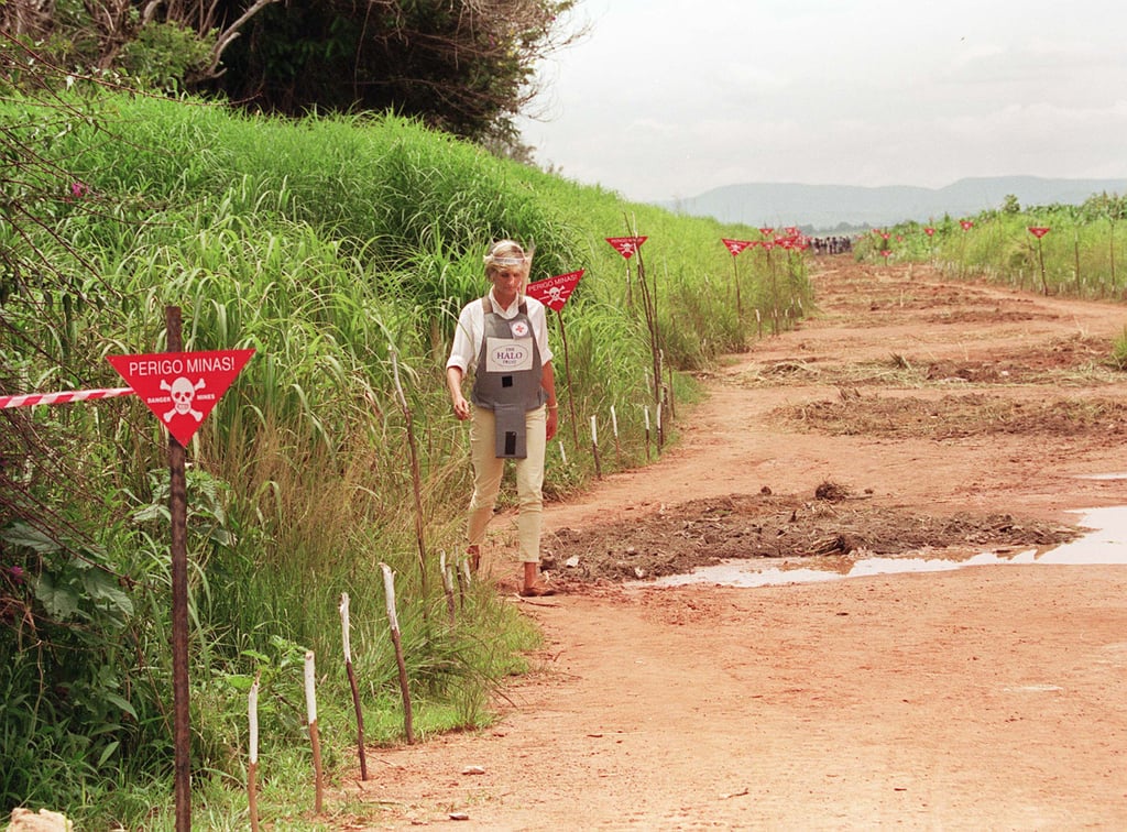 Princess Diana in Angola in 1997