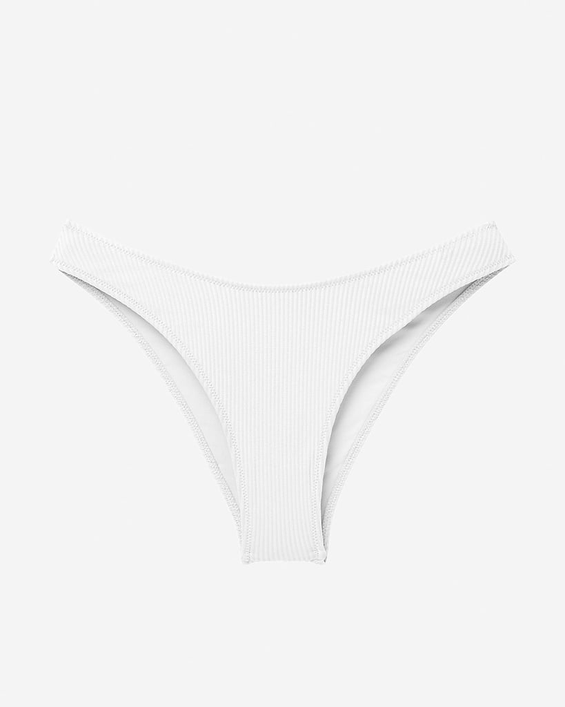 Express Ribbed Ultra High Leg Cheeky Swim Bottoms Kylie Jenner Crop