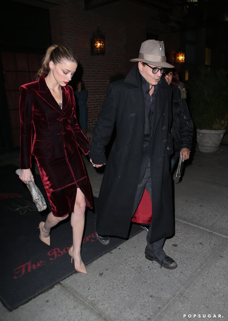 Johnny Depp and Amber Heard in NYC Before Her Birthday