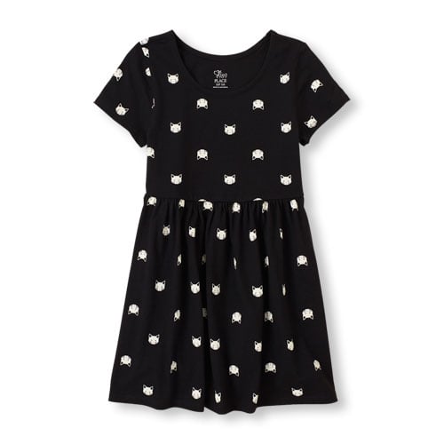 The Children's Place Short-Sleeve Cat Dress