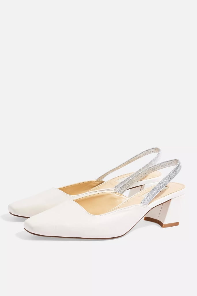 Topshop Jeweler White Slingback Shoes | Best Work Shoes For Women Under ...