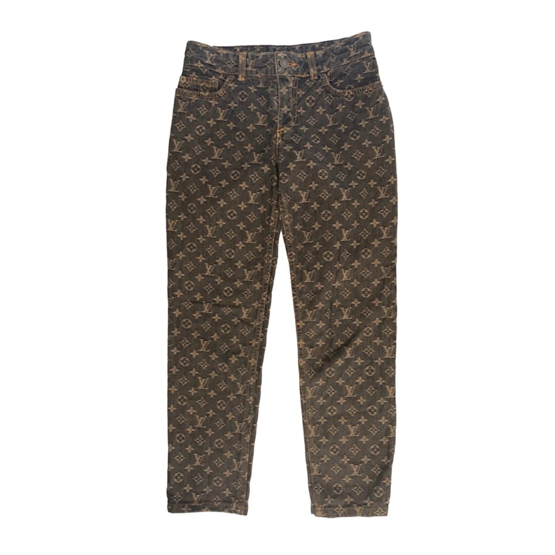 Louis Vuitton Brown Monogram Denim Jeans