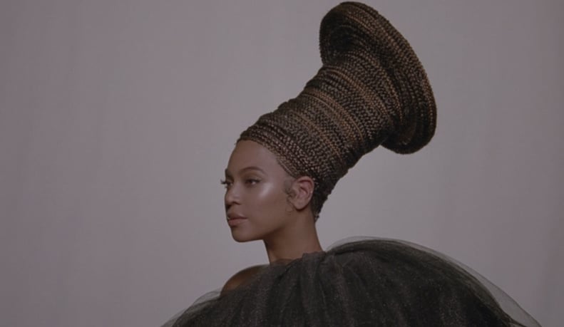 Beyoncé Wearing a Braided Beehive