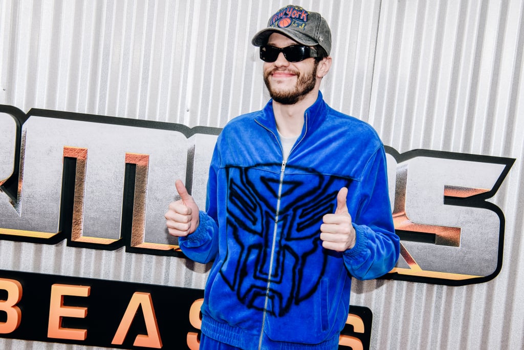 Pete Davidson's Blue Transformers Tracksuit