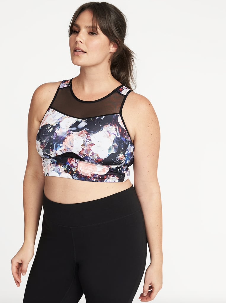 Floral Racerback Sports Bra | Best Workout Clothes at Old Navy ...