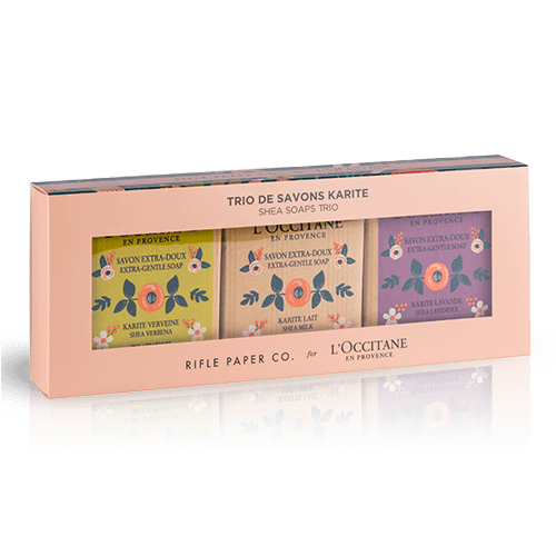 L'Occitane Shea Soaps Trio by Rifle Paper Co.