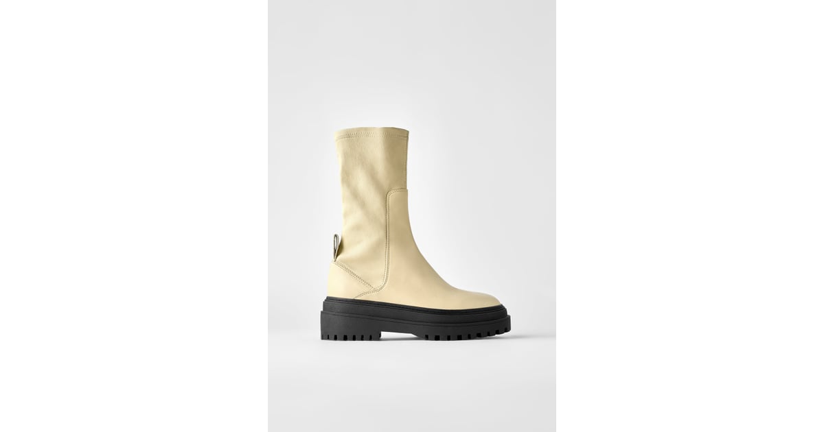 Zara Soft Leather Ankle Boots | Spring 2020 Shoe Trends | POPSUGAR ...