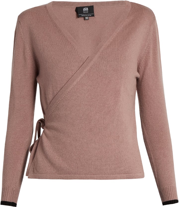 ballet wrap sweater cashmere