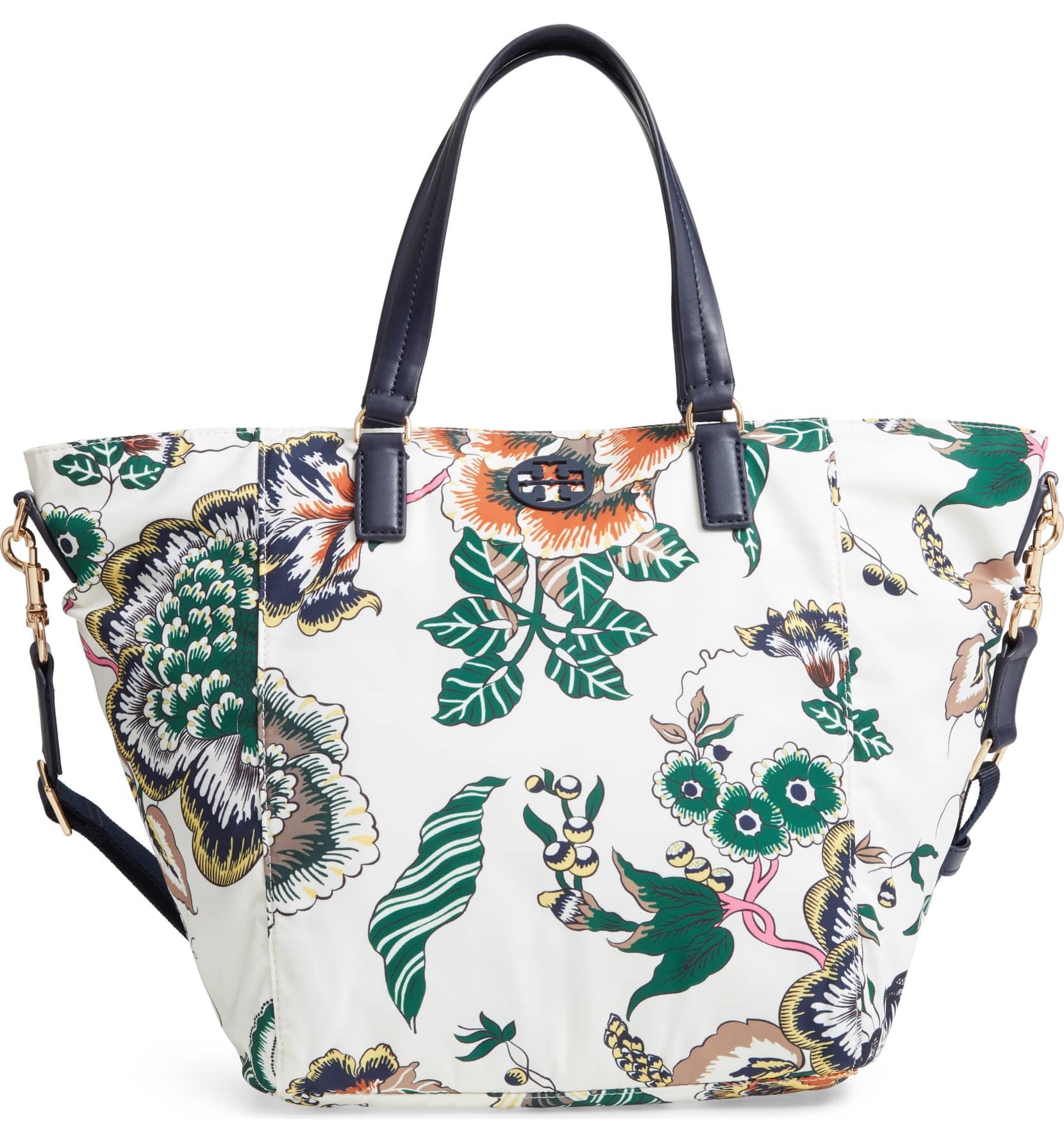 Tory Burch Tilda Printed Nylon Small Tote | Victoria Beckham's Vacation  Look Will Make You Want to Do Summer All Over Again | POPSUGAR Fashion  Photo 21