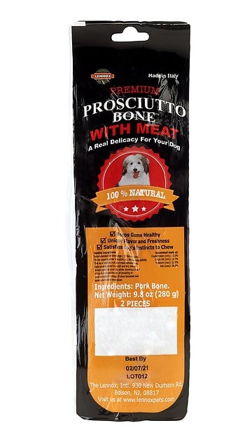 Lennox Half Prosciutto Pork Bone, Large, 2 count