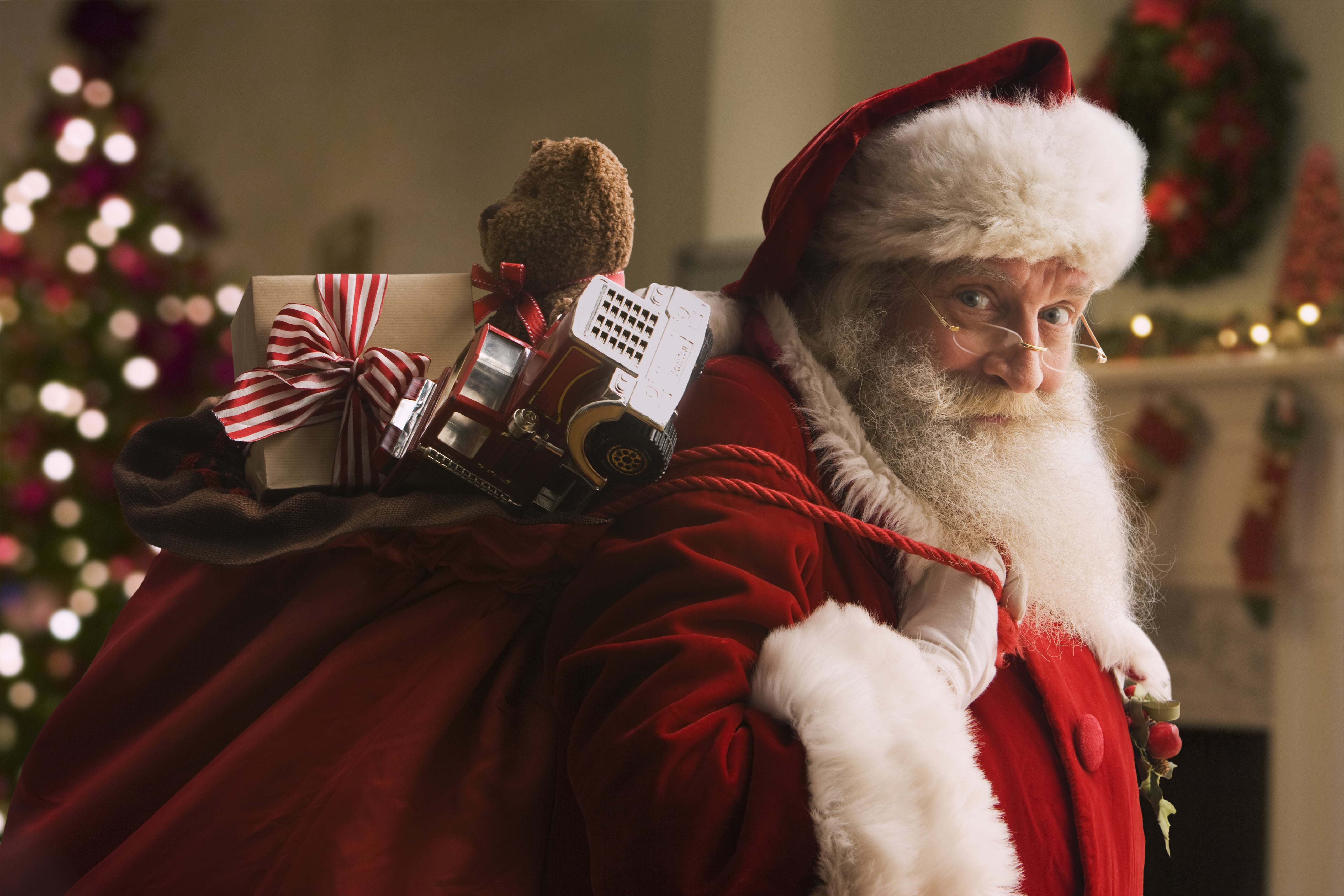 Visiting santa shop