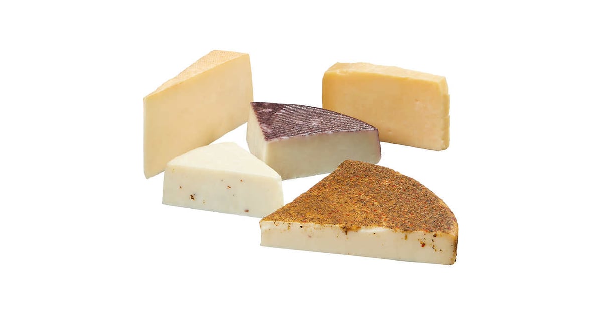 Costco's Alpine, Cheddar, Goat, Pecorino Toscana, and Fontina Cheese