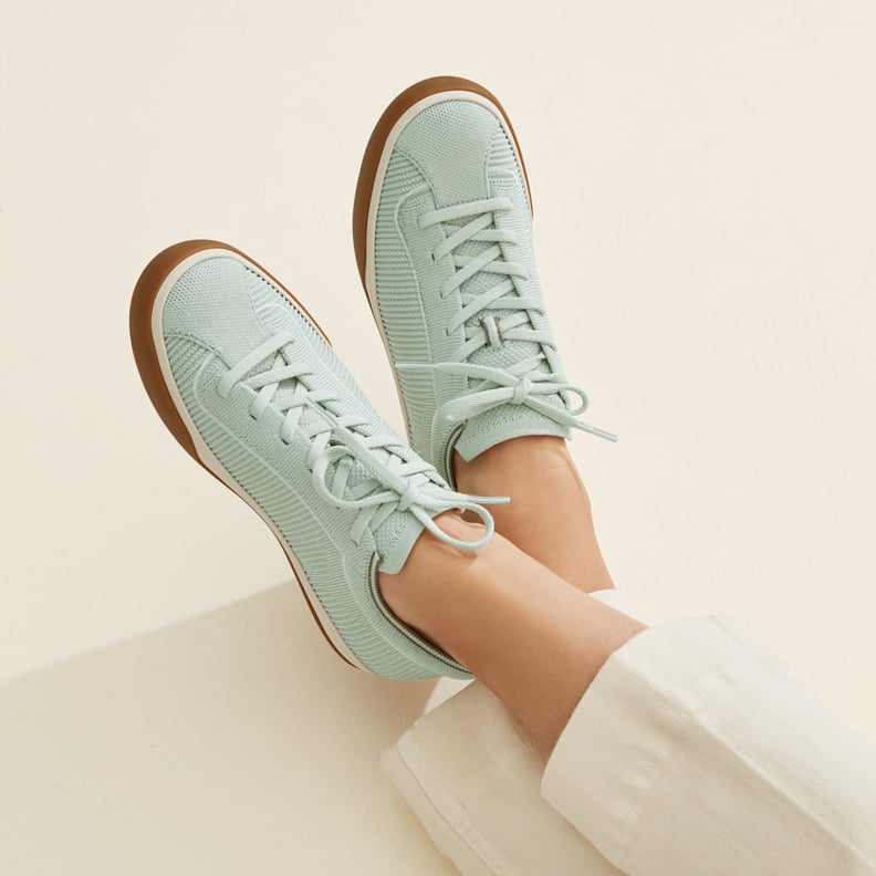 Rothy's Lace-Up Sneakers in Spearmint