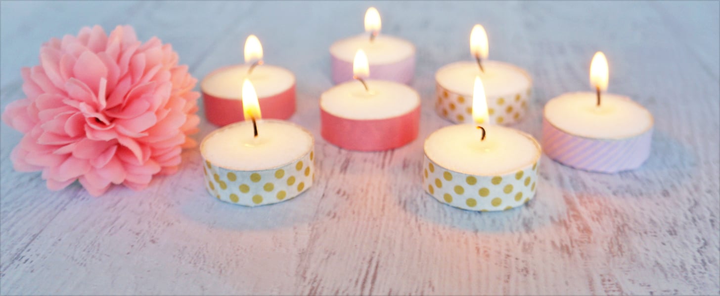 Beginner Series – Washi Tape Candles