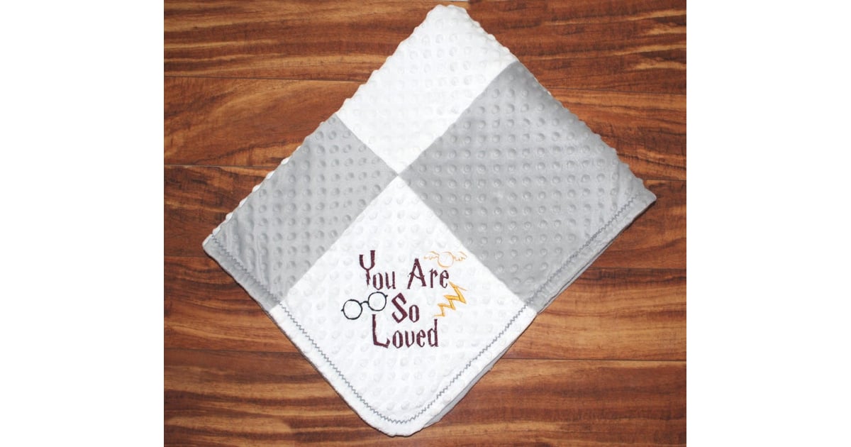You Are So Loved Blanket Harry Potter Baby Shower Gifts 2020 POPSUGAR Family Photo 2