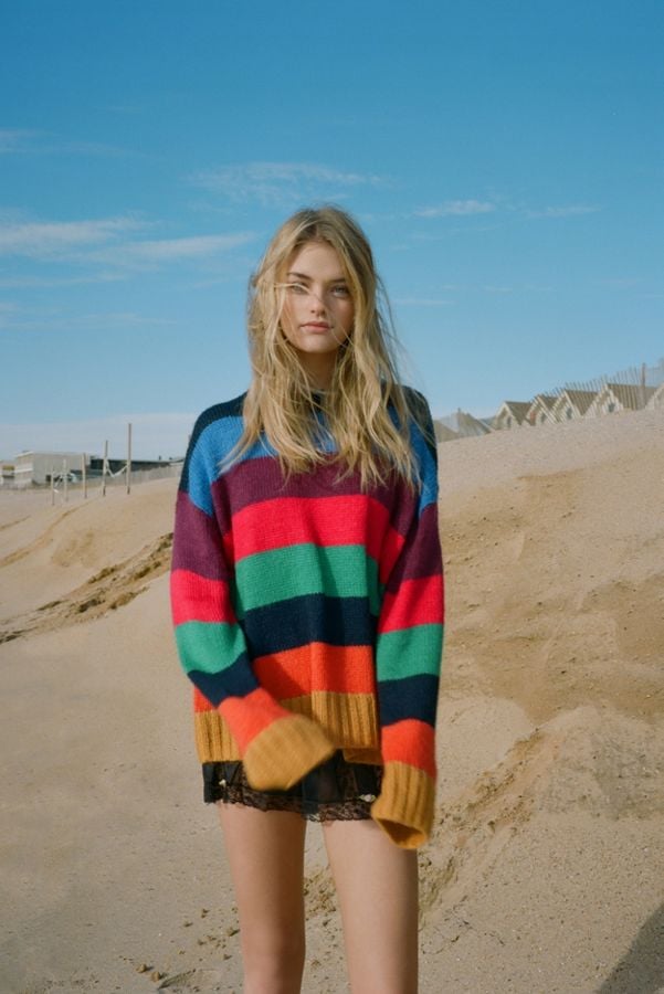 UO Bobby Boyfriend Striped Crew-Neck Sweater