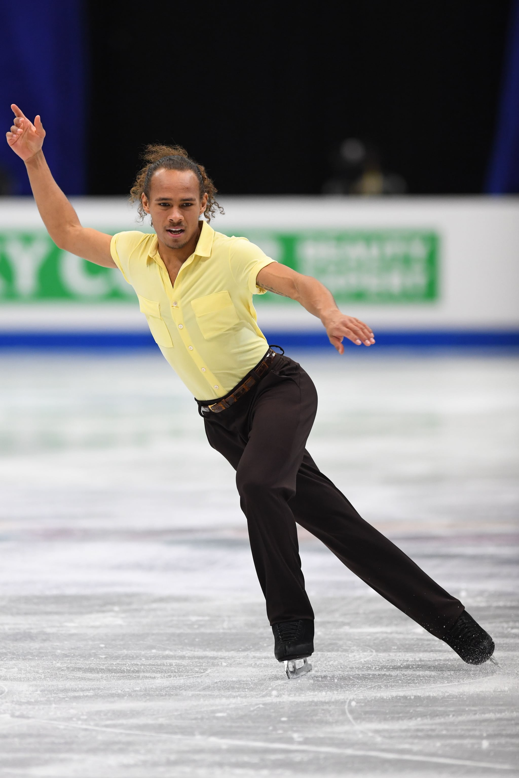 TAIPEI, TAIWAN - JANUARY 27:  Elladj Balde of Canada competes in the men free skating during day four of the Four Continents Figure Skating Championships at Taipei Arena on January 27, 2018 in Taipei, Taiwan.  (Photo by Atsushi Tomura - International Skating Union/International Skating Union via Getty Images)