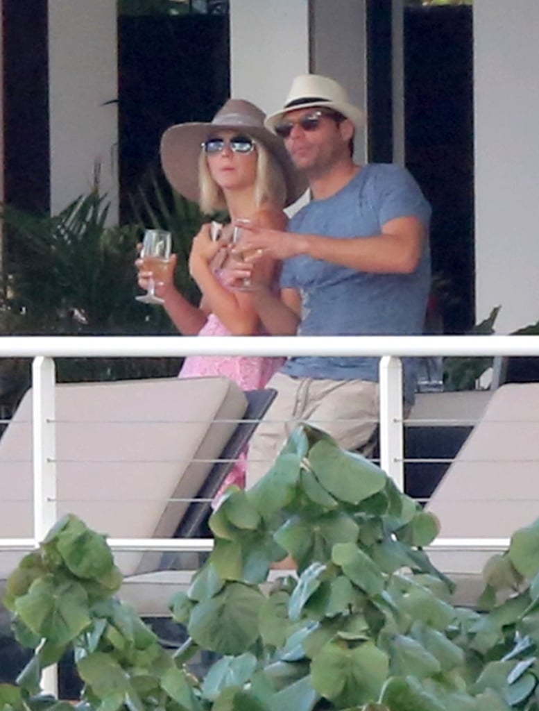 Julianne Hough and then-boyfriend Ryan Seacrest vacationed together in St. Barts during a January 2013 getaway.