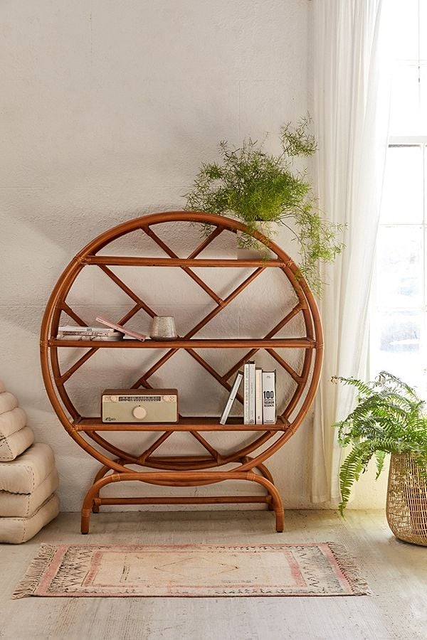 Wren Rattan Bookshelf