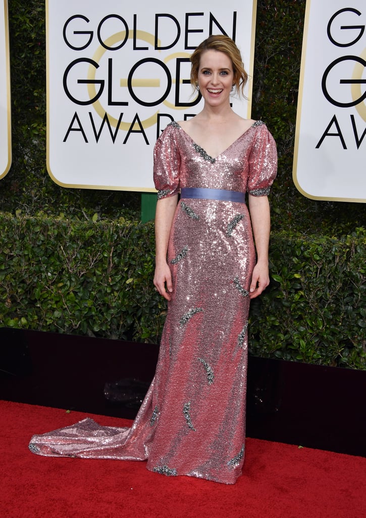 Image result for Claire Foy at Golden Globes 2017
