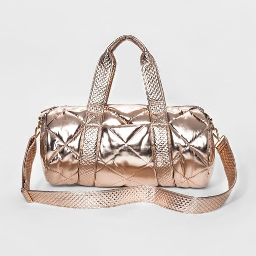 Mossimo Duffel Bag, Rose Gold