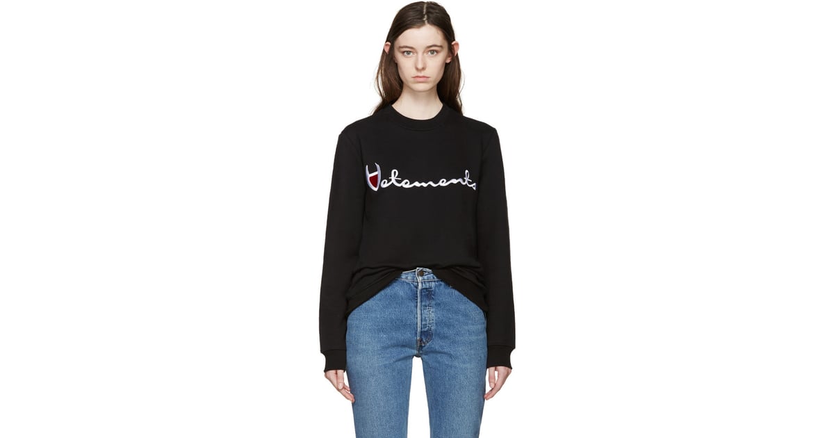 Vetements Black Large Logo Pullover ($735) | What to Buy at Vetements ...