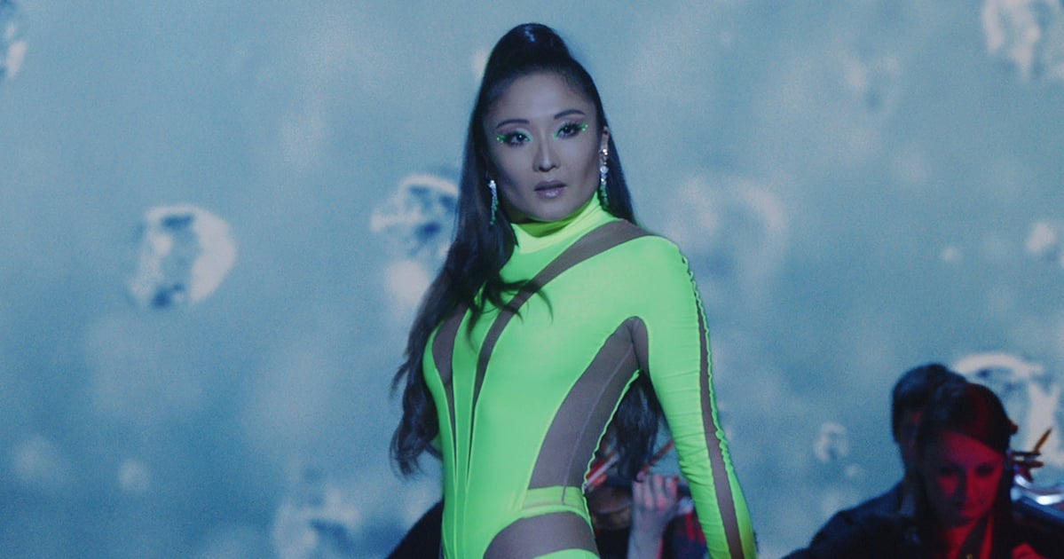 Mindy Chen Goes Full Dua Lipa in a Neon Illusion