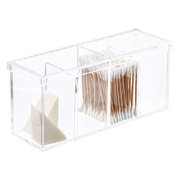 Bathroom Necessities: Acrylic 4-Section Box