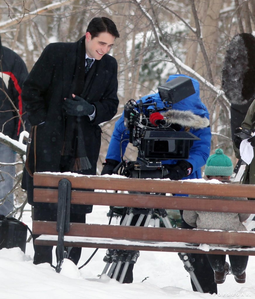 Robert Pattinson With Black Hair For Filming
