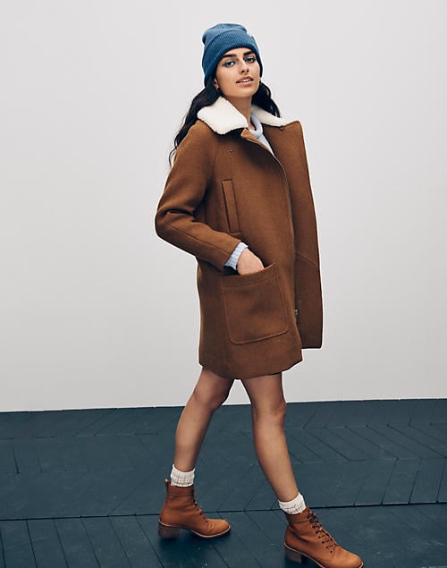 Eldridge zip coat in insuluxe fabric store