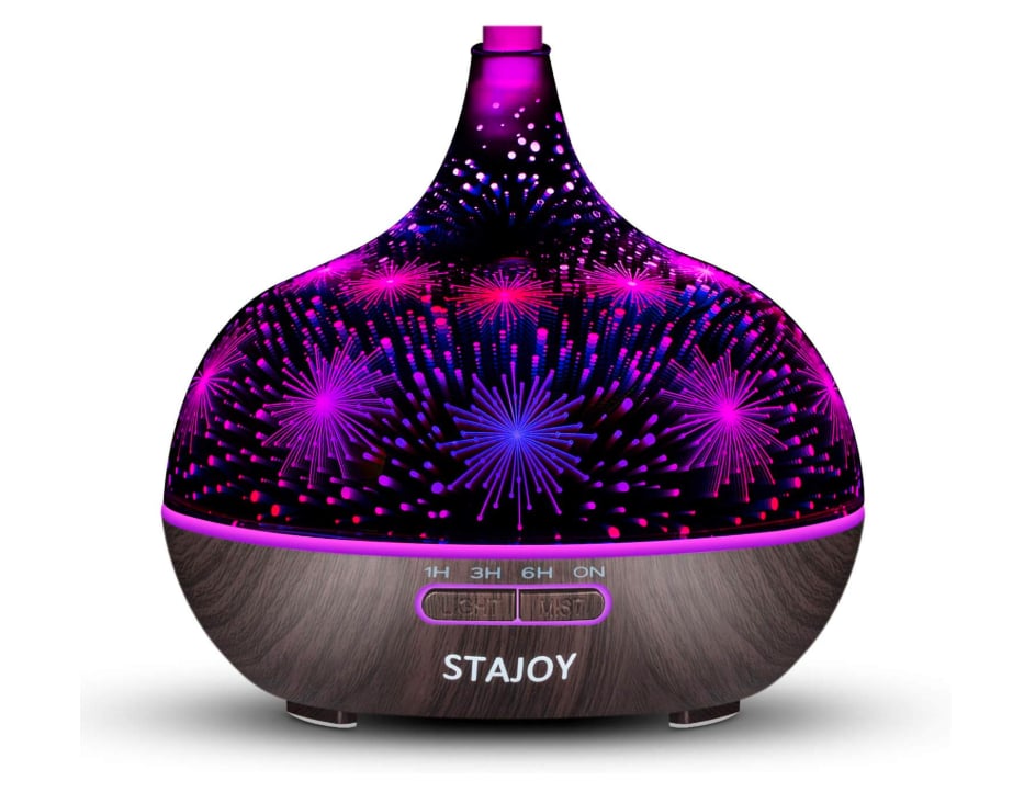 Glass Colour-Changing Light Aromatherapy Diffuser