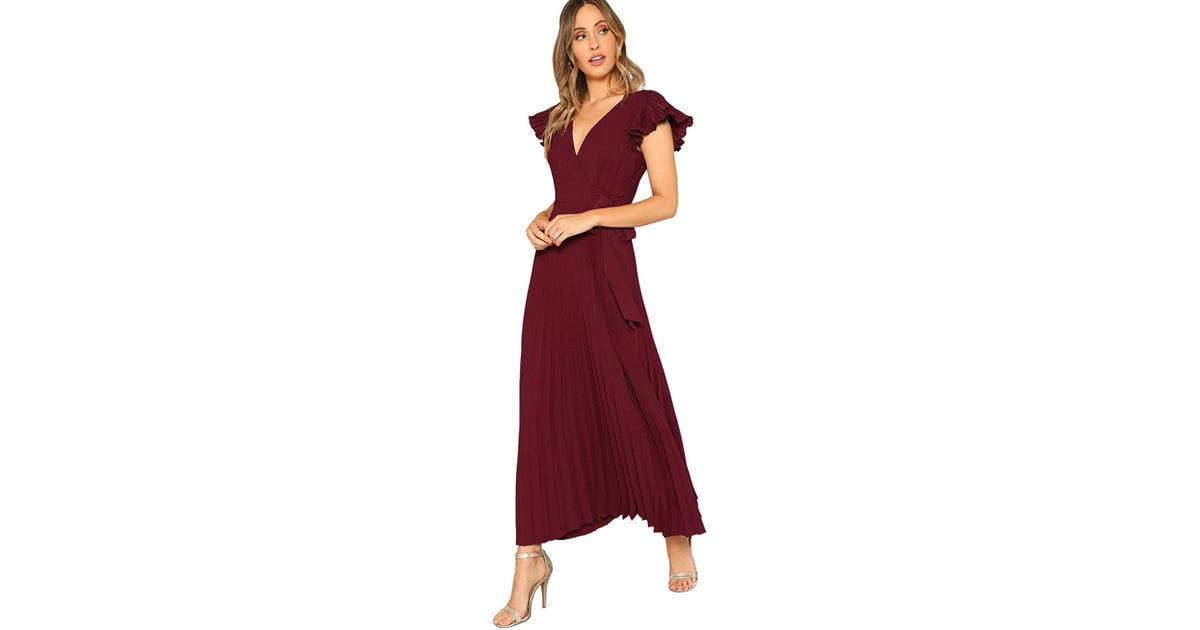 Milumia Elegant Belted Butterfly Sleeve Maxi Dress Amazon Prime Day