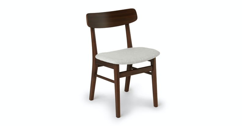Article Ecole Mist Gray Walnut Dining Chair