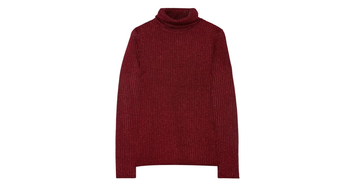 Alice & Olivia Stretch-Knit Turtleneck Sweater | Selena Gomez's Red ...