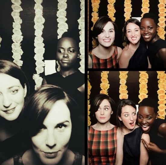 Who hasn't sat for a silly session in the photo booth? Michelle Dockery and Lupita Nyong'o have!
Source: Instagram user theladydockers