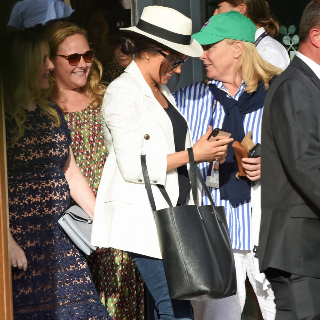 Meghan markle black tote bag hot sale