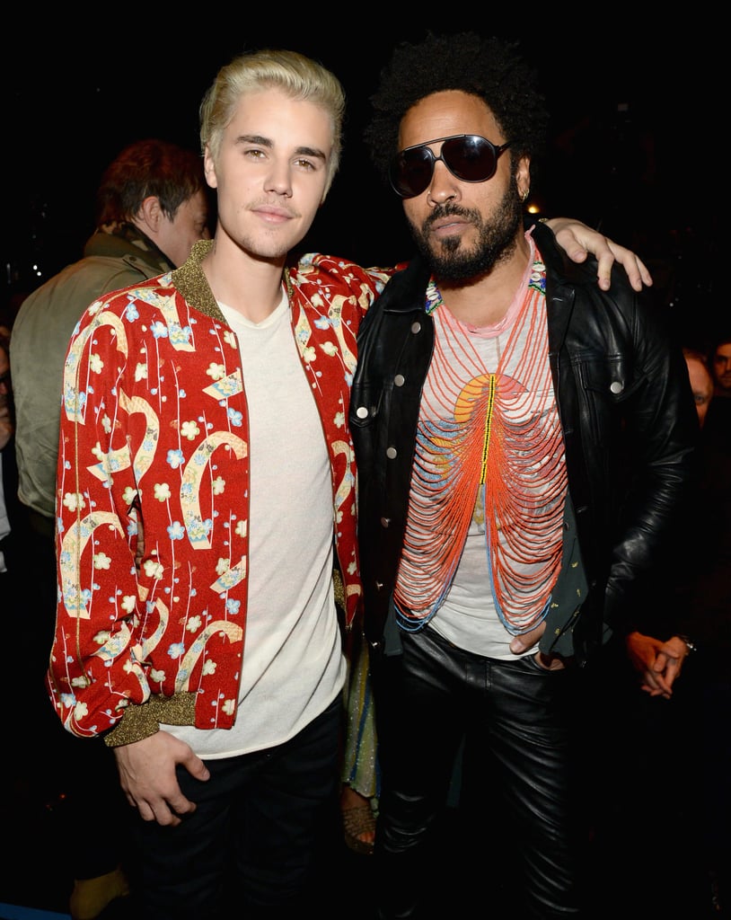 Pictured: Lenny Kravitz and Justin Bieber