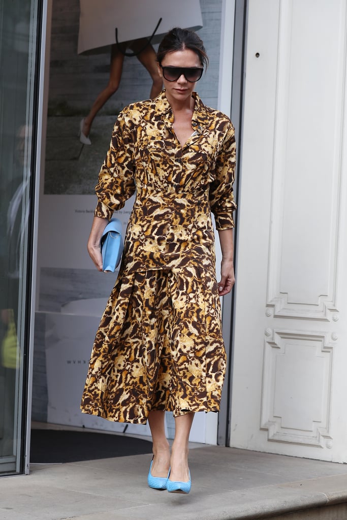 Victoria Beckham's Leopard-Print Dress September 2018